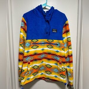 Multi Color Tribal Print Hoodie